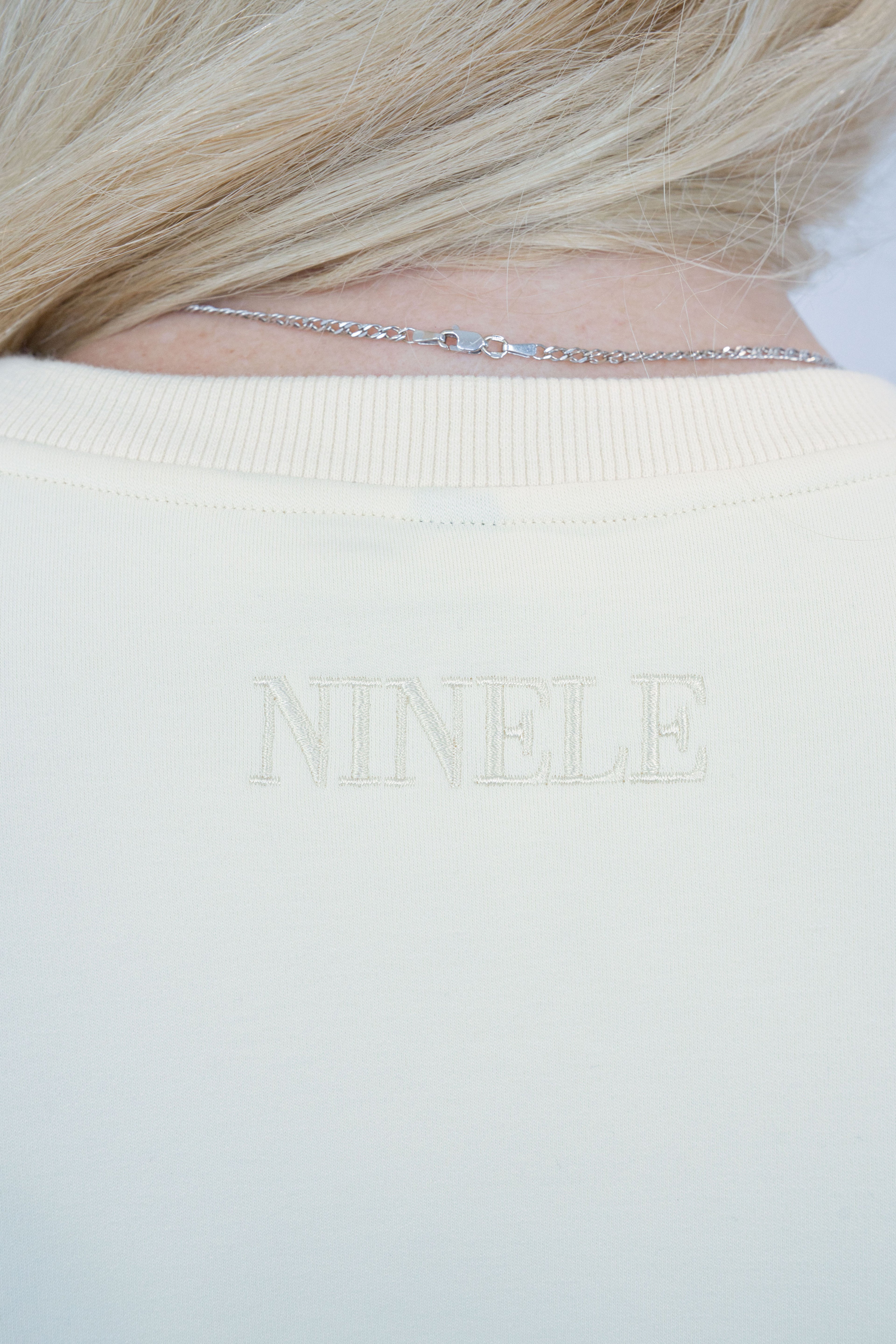 Cream & Peach Colour Block Breastfeeding Sweatshirt with hidden zip